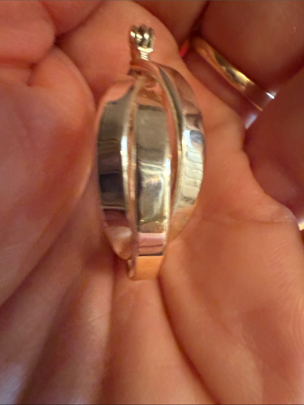 Silver-Tone Hoop Earrings